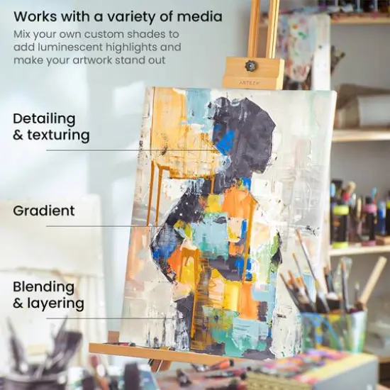 Arteza&reg; Metallic Acrylic Paint Sampler Set {6}