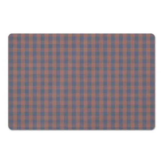 Plaid Floor Mat Red {1}