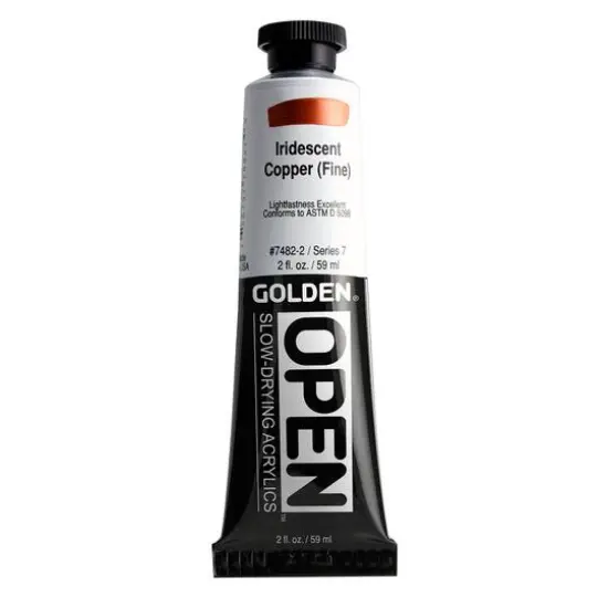 Golden&reg; OPEN&trade; Slow-Drying Acrylics, 2oz. Iridescent Copper Fine {1}