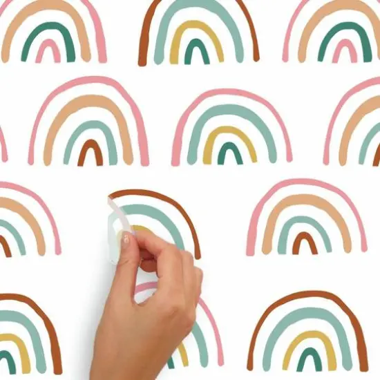 RoomMates Retro Rainbow Peel & Stick Wall Decals {6}