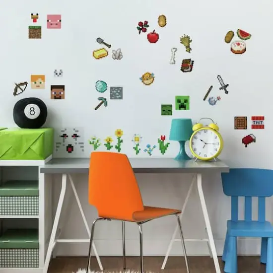 RoomMates Minecraft Peel & Stick Wall Decals {2}