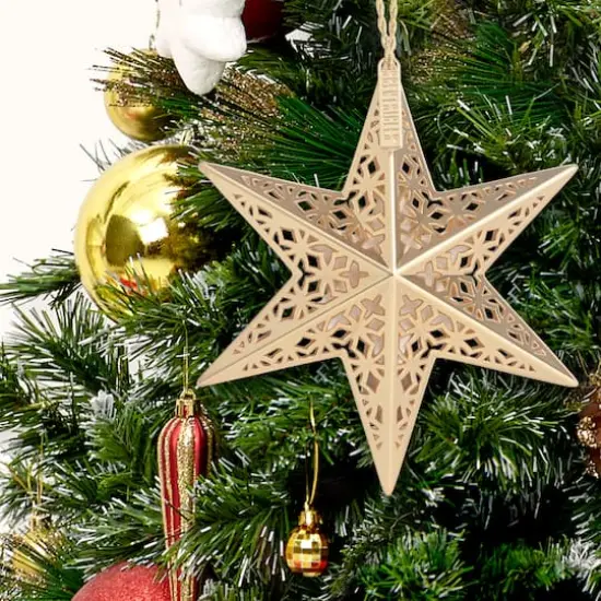 Scentsicles Gold White Winter Fir Metal Star Ornament with Refill {3}
