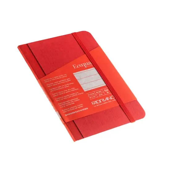 Fabriano&reg; EcoQua Plus Lined Red Fabric-Bound Notebook {5}