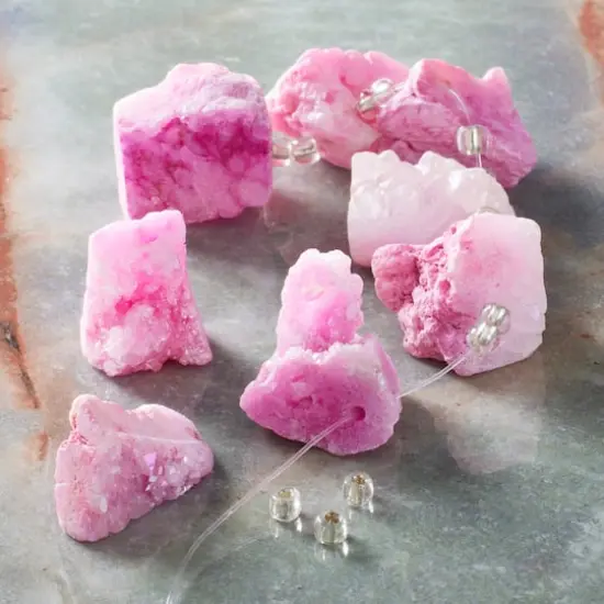 Sedona Pink Druzy Agate Nugget Beads by Bead Landing&trade; {3}