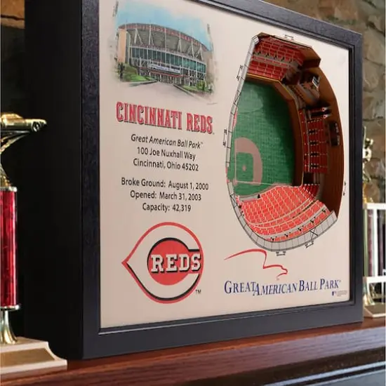 MLB 25-Layer StadiumView Wall Art Cincinnati Reds {4}