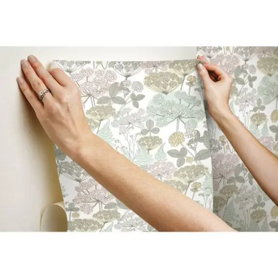 RoomMates Niittypolku Peel & Stick Wallpaper Pink/Green {11}