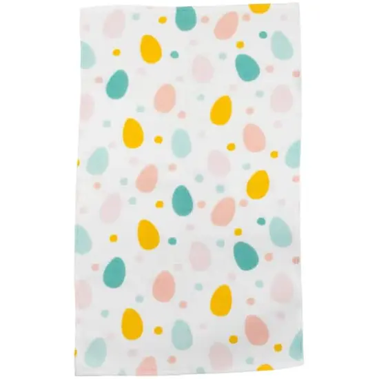 26" Pastel Stripes & Eggs Easter Kitchen Tea Towel Set {4}
