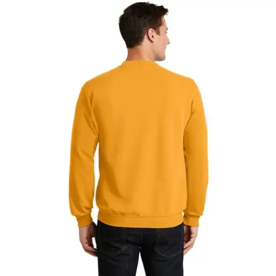 Port & Company&reg; Brights Core Fleece Crewneck Sweatshirt Gold {6}