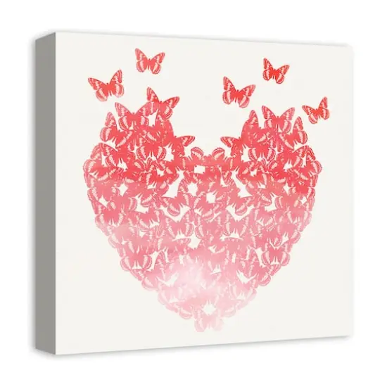 Watercolor Butterfly Canvas Wall Art {3}