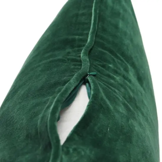 Hello Honey&reg; 20" Square Velvet Pillow Cover with Piping Green {6}