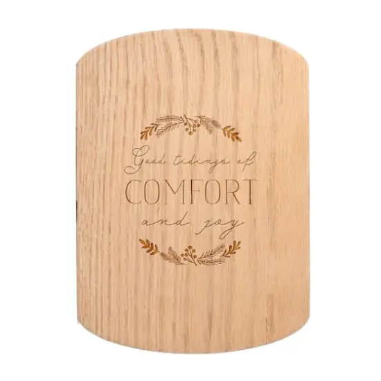 Comfort and Joy 11" x 8" Redwood Oval Cutting Board {1}