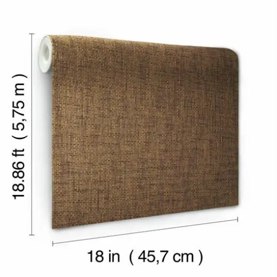 RoomMates Faux Grasscloth Weave Peel & Stick Wallpaper Brown {8}