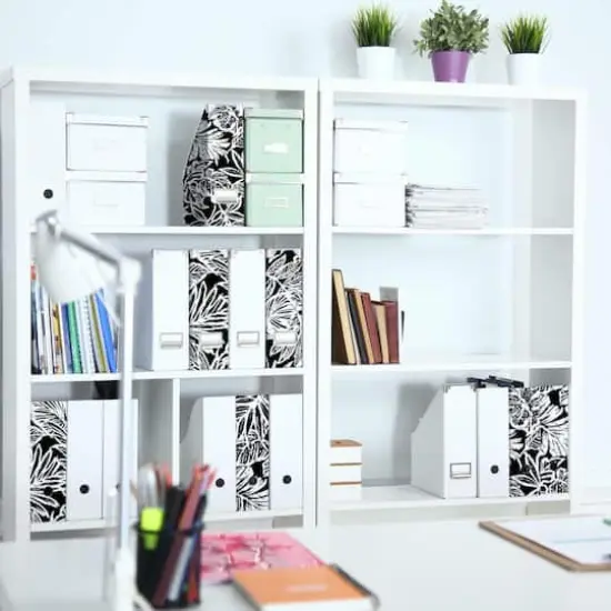 RoomMates Batik Tropical Leaf Peel & Stick Wallpaper Black {5}