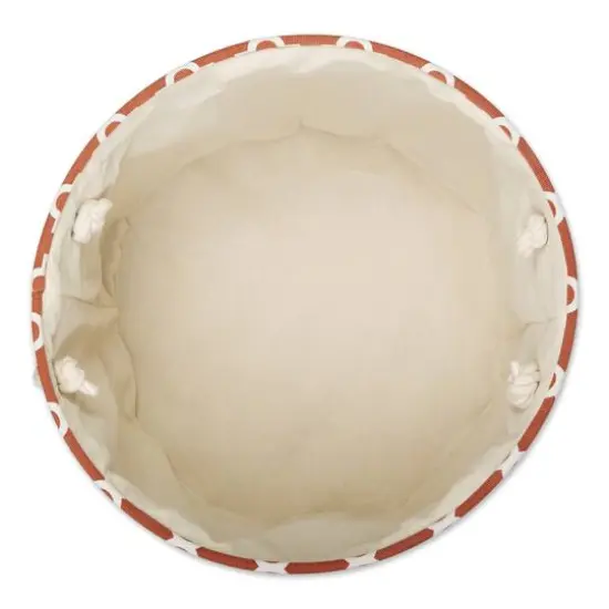 DII&reg; Large Round Polyester Lattice Bin Cinnamon {4}