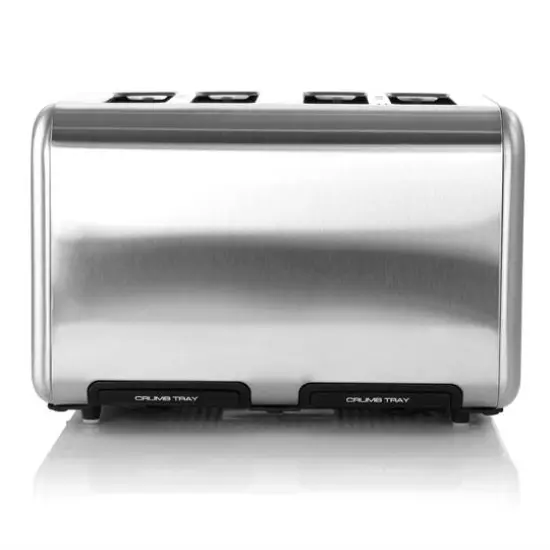 MegaChef Silver 4 Slice Toaster in Stainless Steel {7}