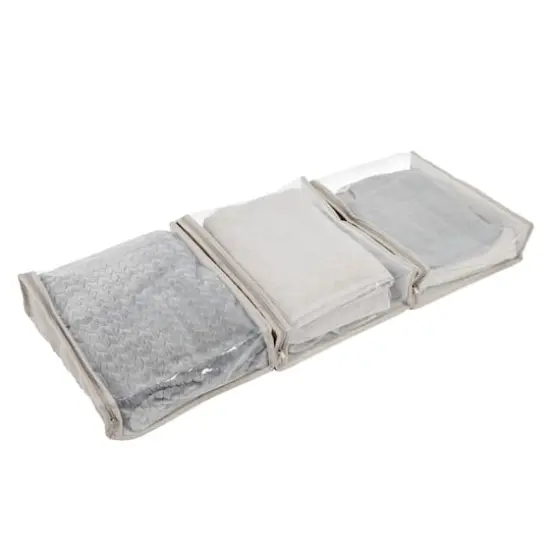 Household Essentials Under Bed Storage Bag Set Silver {1}