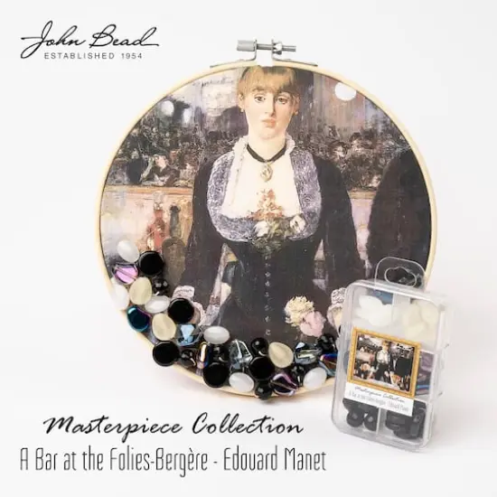 John Bead Masterpiece Collection Glass Bead Box Mix A Bar at the Folies-Bergere/Edouard Manet {5}