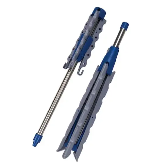 Household Essentials Silver & Blue Collapsible Portable Indoor Tripod Clothes Drying Rack {5}