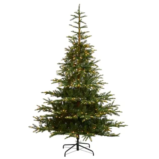 8ft. Pre-Lit Layered Washington Spruce Artificial Christmas Tree, Clear Lights {1}