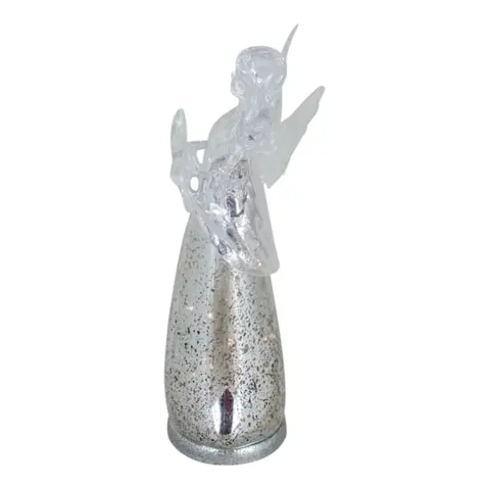 13" Lighted Angel Holding a Star Christmas Tabletop Figurine {4}