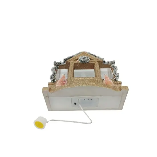 8" Gold Glitter House LED Tabletop D&eacute;cor by Ashland&reg; {6}