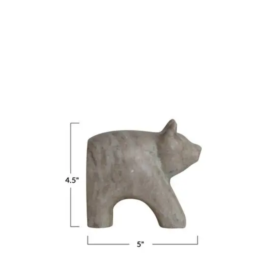 Hello Honey&reg; 4.5" Beige Marble Bear Bookend {6}