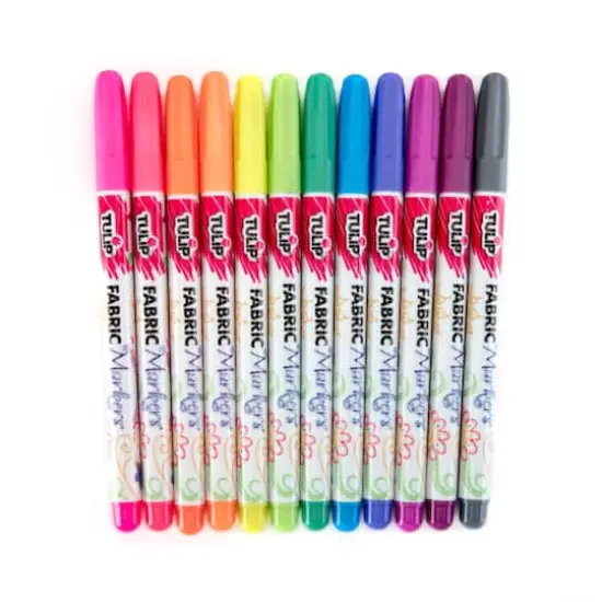 Tulip&reg; Permanent Fabric Markers, Neon {4}