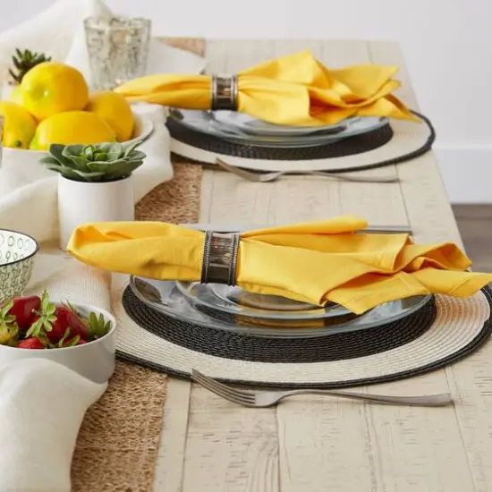 DII&reg; Solid Oversized Napkin, 6ct. Yellow Mello {7}