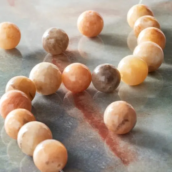 Natural Tone Sunstone Round Beads, 10mm by Bead Landing&trade; {3}
