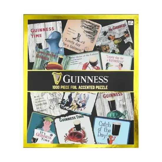 Guinness Foil Accented Puzzle - Coaster: 1000 Pcs {3}