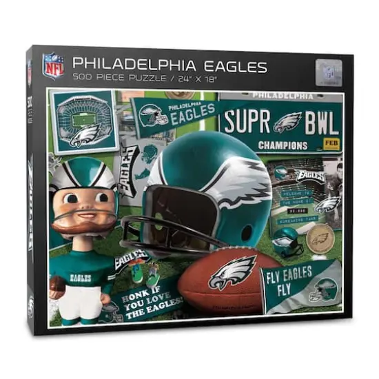 NFL Retro Series 500 Piece Puzzle Philadelphia Eagles {1}