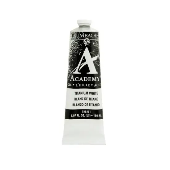 Grumbacher&reg; Academy&reg; Oil Color, 150mL Titanium White {1}