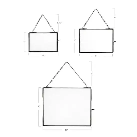 Hello Honey&reg; 3 Pack Black Metal Hanging Photo Frame {9}