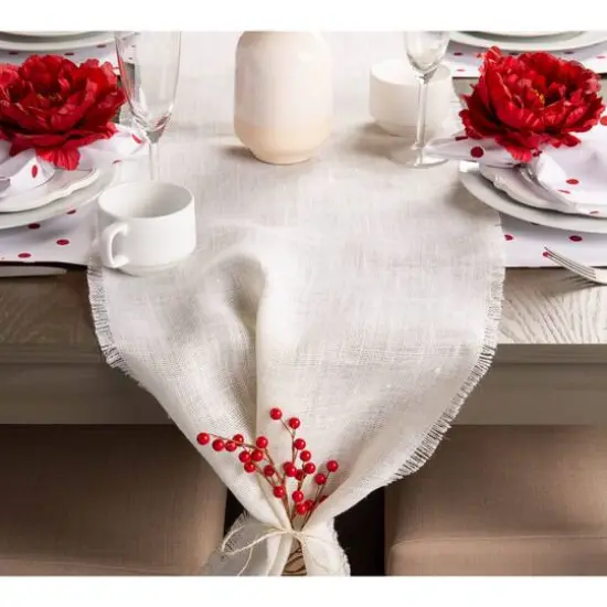 DII&reg; Peony Napkin Rings, 4ct. Deep Red {9}