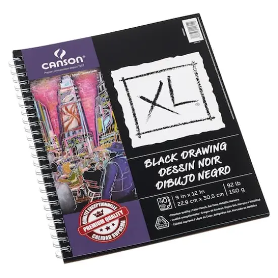 Canson&reg; XL&reg; Black Drawing Pad {1}