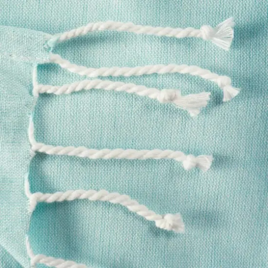 DII&reg; Striped Fouta Towel with Fringe Aqua {4}