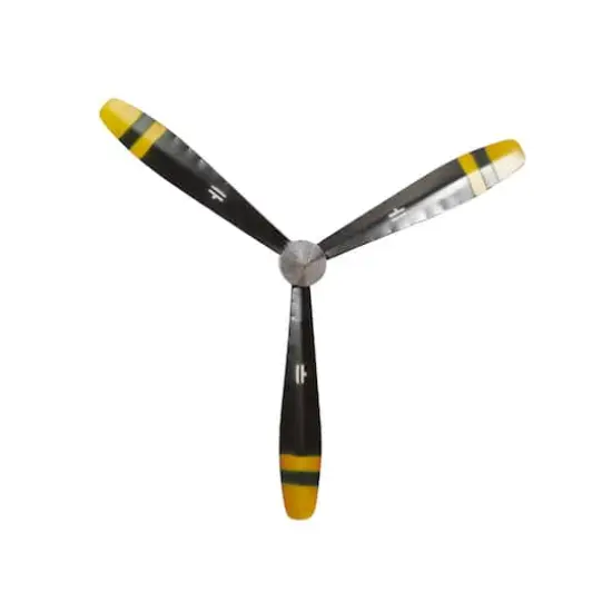 Black Metal Industrial Propellor Wall Decor, 2ct. {1}