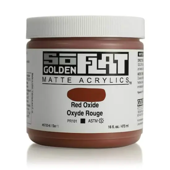 Golden&reg; SoFlat Matte Acrylic Paint, 16oz. Red Oxide {1}