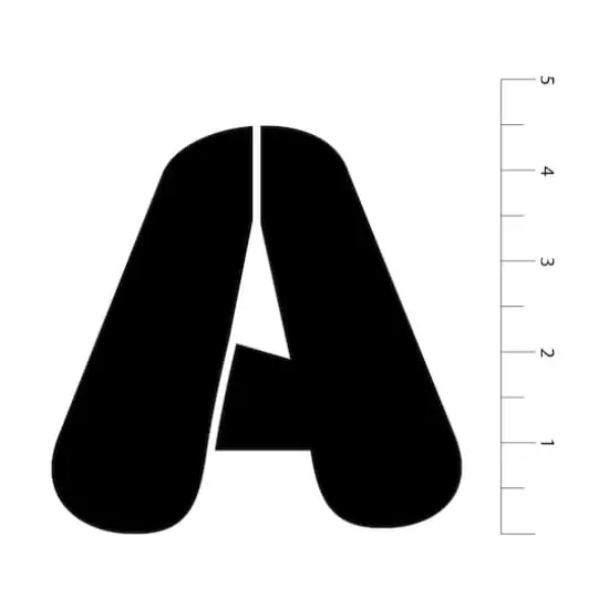 4.5" Retro Serif Alphabet Stencils by Craft Smart&reg; {4}