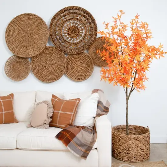 7ft. Autumn Maple Artificial Fall Tree {5}