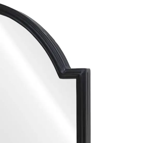 16" x 24" Scalloped Arch Wall Mirror in Black Metal Frame by Ashland® {4}
