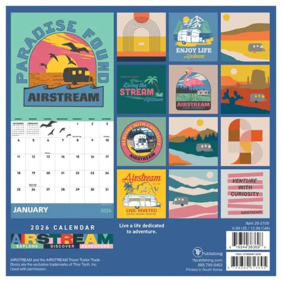 2026 Airstream Mini Calendar {6}