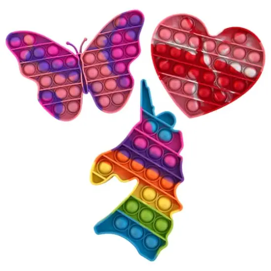 GottaPop Butterfly, Heart & Unicorn Pop It Fidget Toys, 3ct. {1}