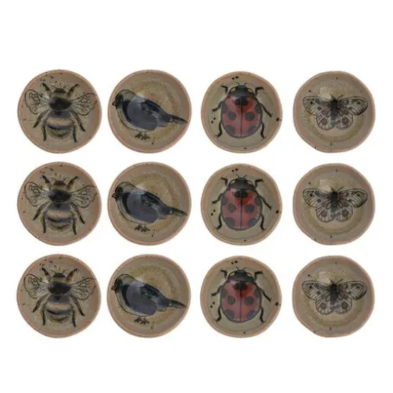Hello Honey&reg; 3.75" Insect & Bird Stoneware Dish Set {1}
