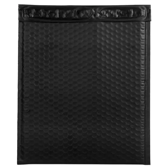 JAM Paper 12" x 15.5" Bubble Padded Mailers with Self Adhesive Closure, 12ct. Black Matte {5}
