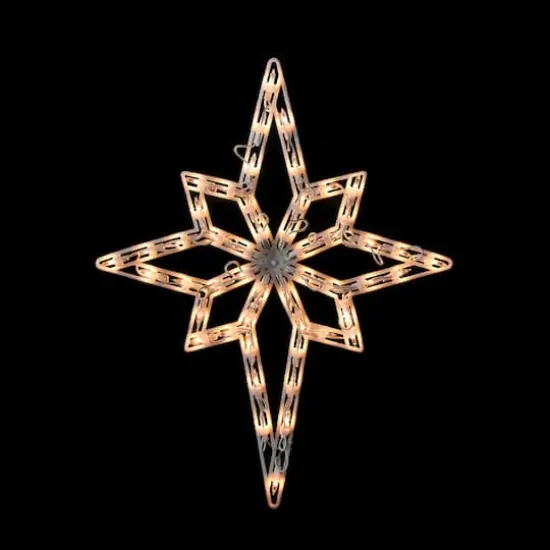 18" Lighted Star of Bethlehem Christmas Window Silhouette Decoration {3}