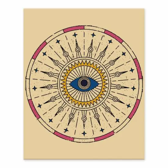 All Seeing Eye Design 4 8" x 10" Tabletop Canvas {1}