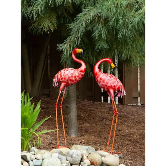 34.5" Bright Standing Flamingo {6}