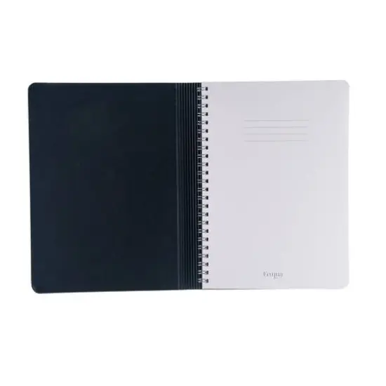 Fabriano&reg; Ecoqua Plus Dotted A5 Hidden Spiral-Bound Notebook Black {7}