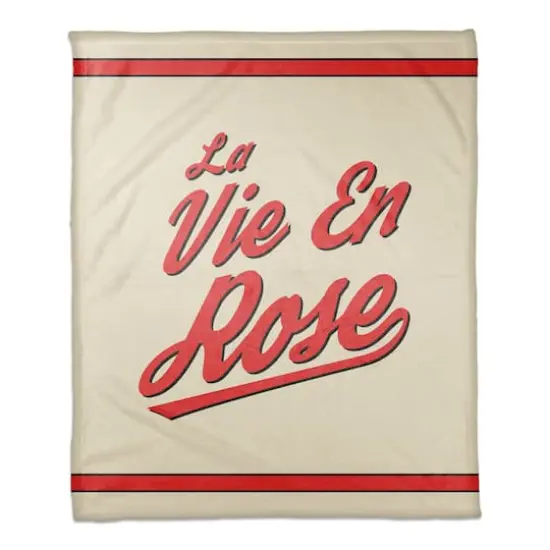 La Vie En Rose 50" x 60" Coral Fleece Blanket {1}